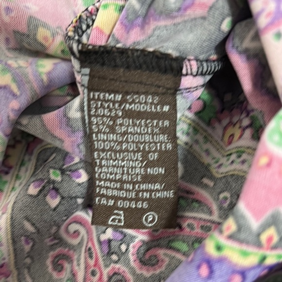 Jessica Black and Pink Paisley Midi Dress - Picture 10 of 10
